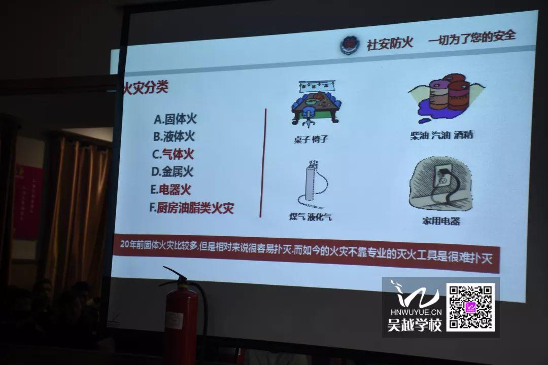 消防安全，生命至上——吳越學(xué)校消防安全知識(shí)講座